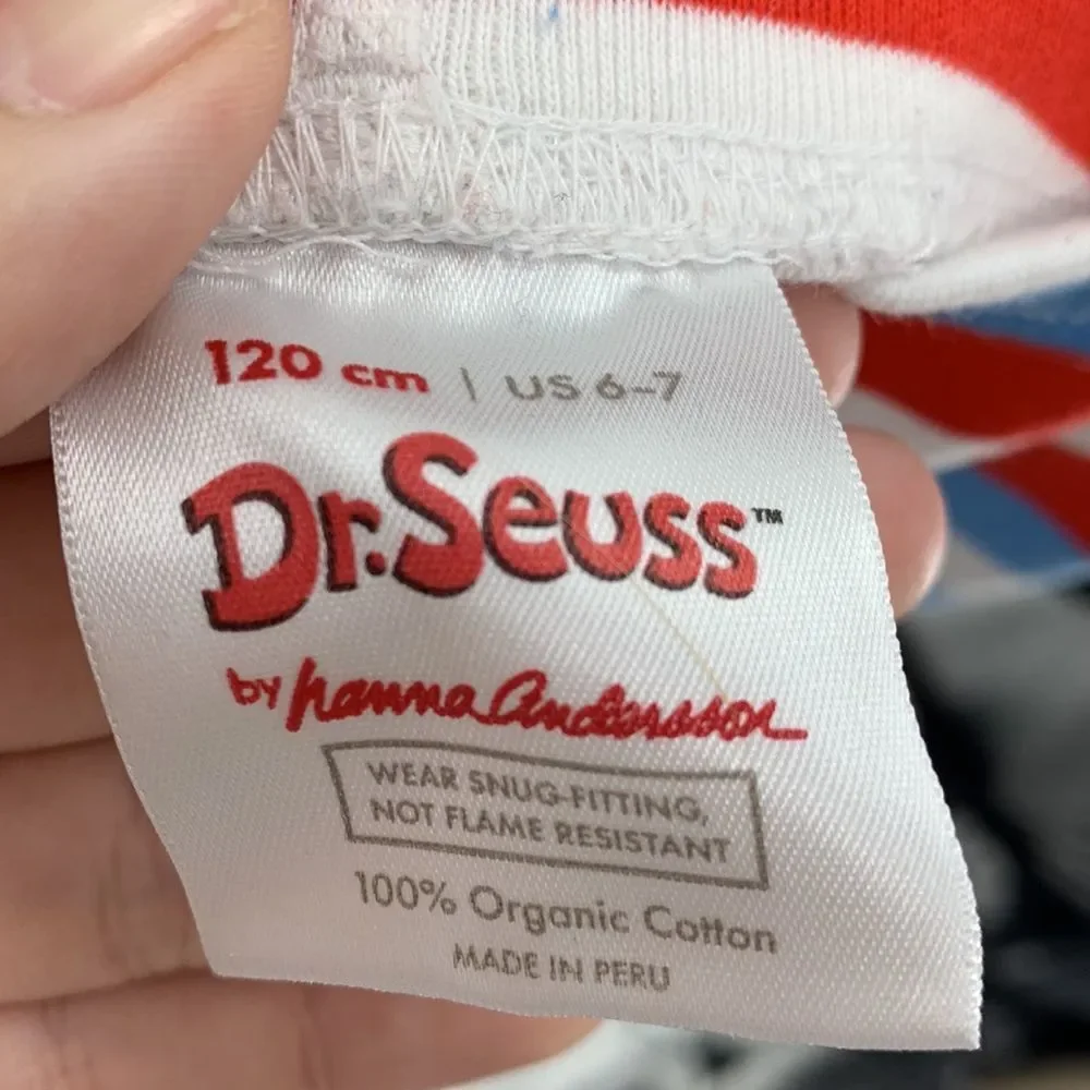 Hanna Andersson Dr Seuss Pajama Pants Sz 120cm US‎ 6-7